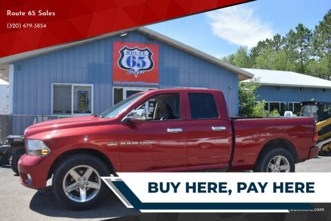 2012 RAM Ram Pickup 1500 for sale at Route 65 Sales in Mora MN