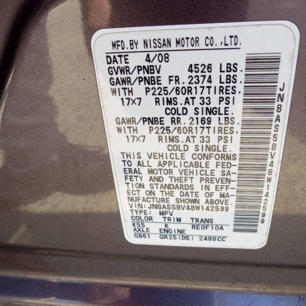 2008 Nissan Rogue SL