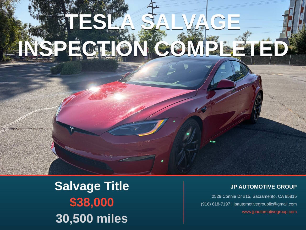 Red 2023 Tesla Model S Standard Range AWD Standard Range 4dr Liftback 1