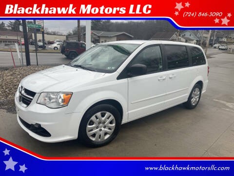 2016 Dodge Grand Caravan for sale at Blackhawk Motors LLC in Beaver Falls PA
