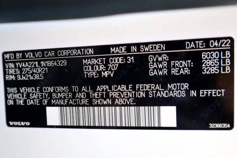 2022 Volvo XC90 T6 Inscription 6-Passenger