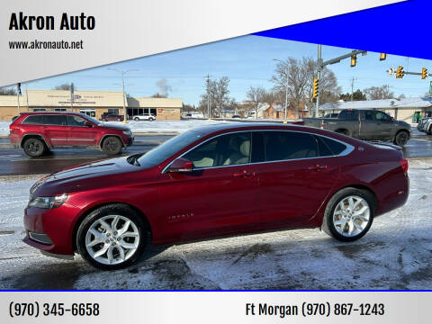 2017 Chevrolet Impala for sale at Akron Auto - Fort Morgan in Fort Morgan CO