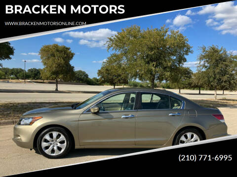 2008 Honda Accord for sale at BRACKEN MOTORS in San Antonio TX