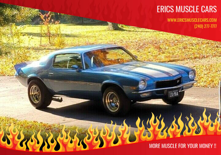 1970 Chevrolet Camaro for sale at Erics Muscle Cars in Clarksburg MD