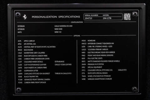 2023 Ferrari 296 GTB