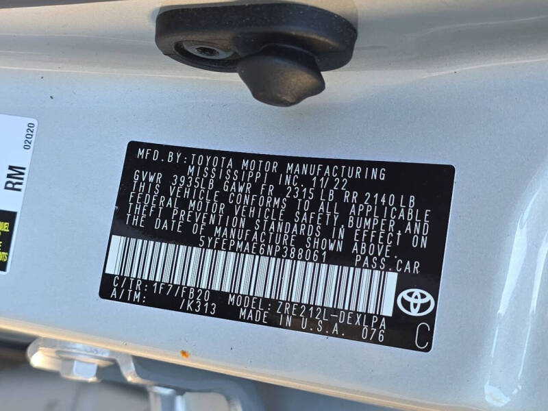 2022 Toyota Corolla LE