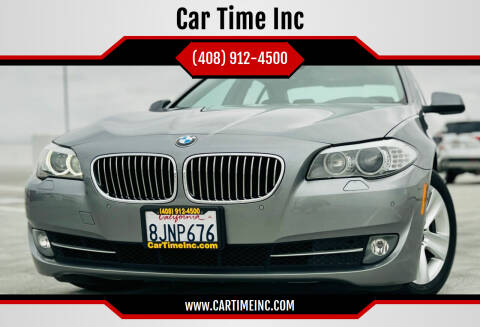 2013 BMW 5 Series for sale at Car Time Inc in San Jose CA