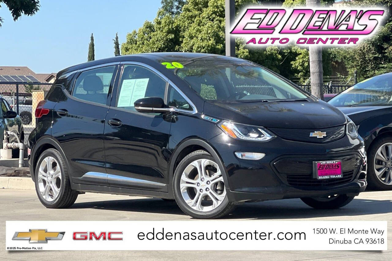 Black 2020 Chevrolet Bolt EV LT LT 4dr Hatchback 1