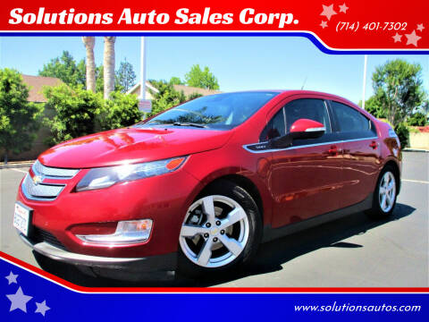 2014 Chevrolet Volt for sale at Solutions Auto Sales Corp. in Orange CA