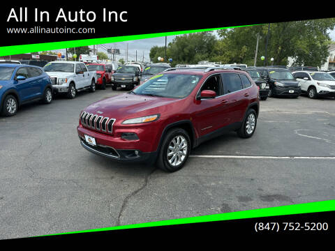 2015 Jeep Cherokee for sale at All In Auto Inc in Palatine IL