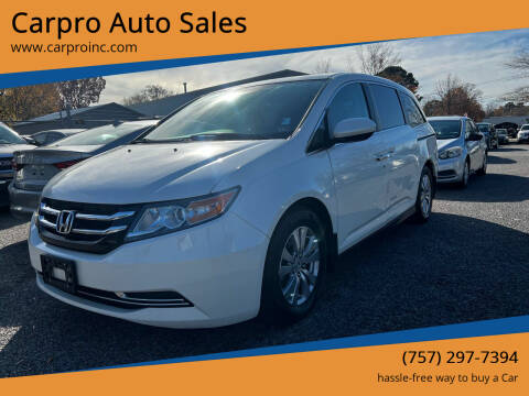 2016 Honda Odyssey for sale at Carpro Auto Sales in Chesapeake VA