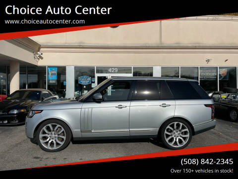 2017 Land Rover Range Rover for sale at Choice Auto Center in Shrewsbury MA