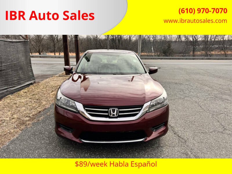 2014 Honda Accord for sale at IBR Auto Sales in Pottstown PA