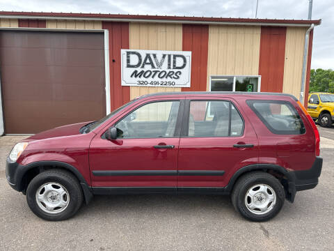 2003 Honda CR-V for sale at DAVID MOTORS LLC in Grey Eagle MN