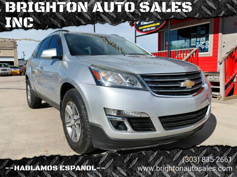 2015 Chevrolet Traverse for sale at BRIGHTON AUTO SALES INC in Brighton CO