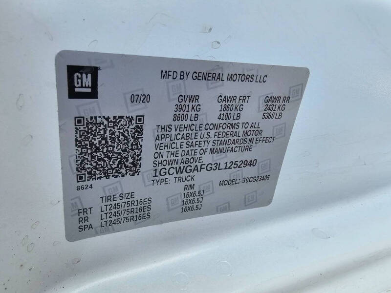 2020 Chevrolet Express 2500