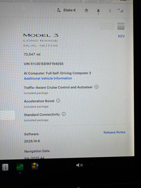 2019 Tesla Model 3 Long Range