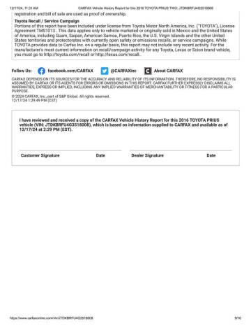 2016 Toyota Prius Two