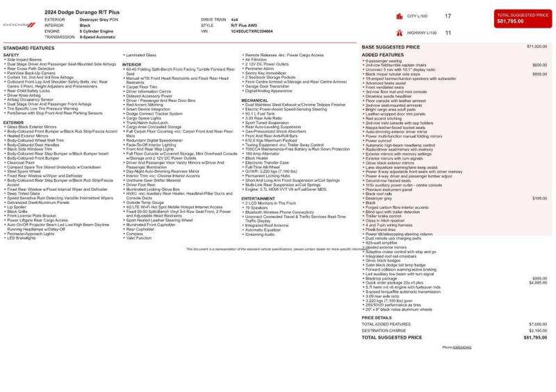 2024 Dodge Durango R/T Plus