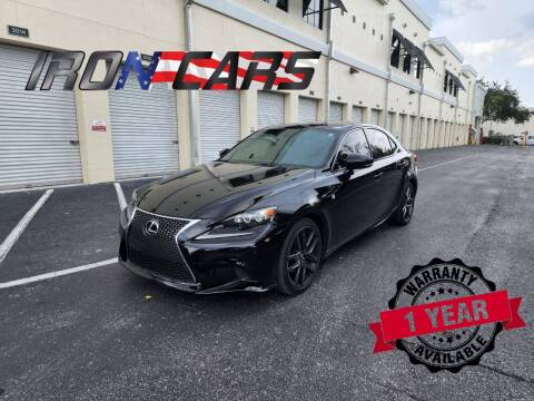 2015 Lexus IS 250 for sale at IRON CARS in Hollywood FL