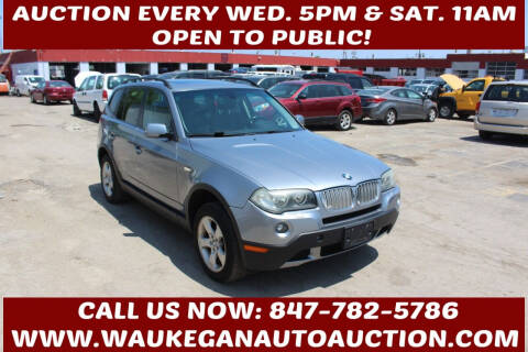 2007 BMW X3 for sale at Waukegan Auto Auction in Waukegan IL