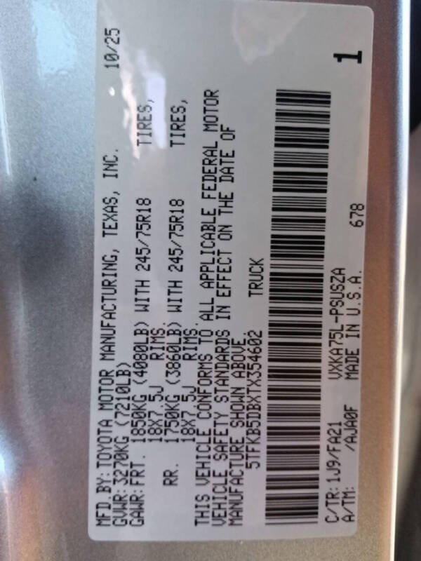 2026 Toyota Tundra SR