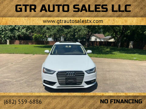 2013 Audi A4 for sale at GTR Auto Sales LLC in Haltom City TX