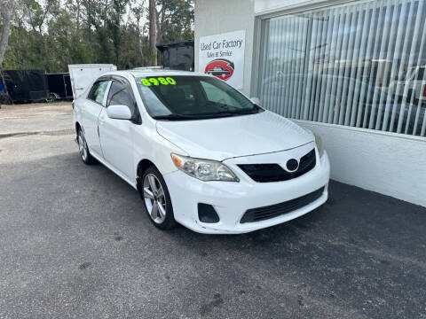 2012 Toyota Corolla for sale at Used Car Factory Sales & Service in Port Charlotte FL