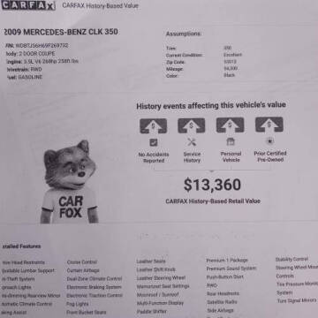 2009 Mercedes-Benz CLK CLK 350