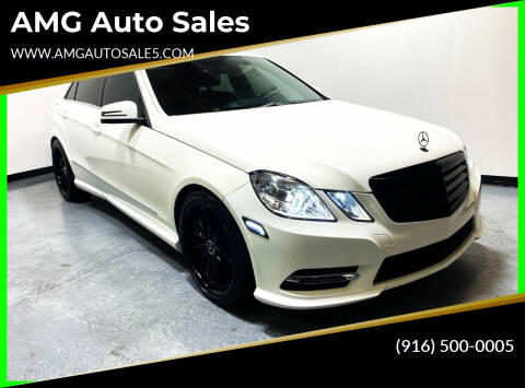 2013 Mercedes-Benz E-Class for sale at AMG Auto Sales in Rancho Cordova CA