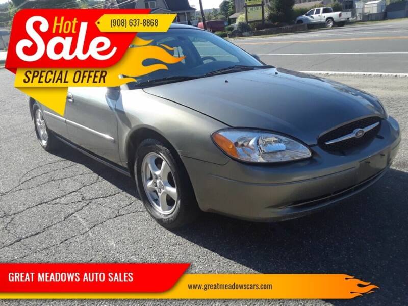 2002 Ford Taurus for sale at GREAT MEADOWS AUTO SALES in Great Meadows NJ