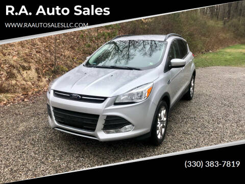 2016 Ford Escape for sale at R.A. Auto Sales in East Liverpool OH