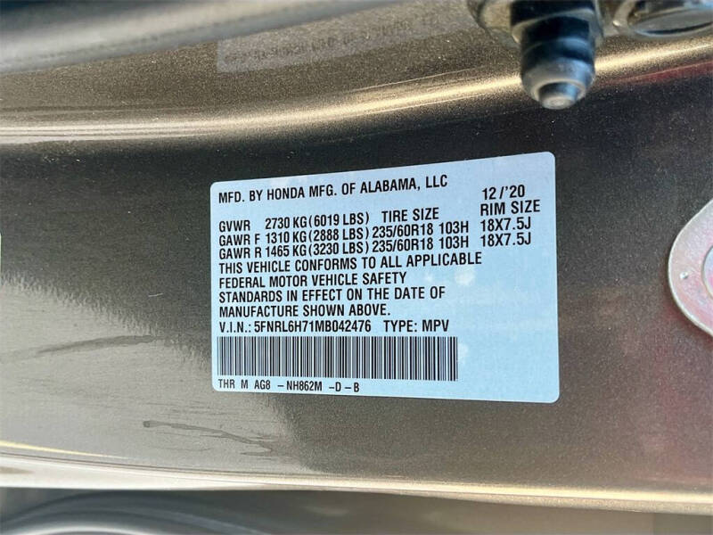 2021 Honda Odyssey EX-L