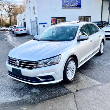 2016 Volkswagen Passat for sale at Best Choice Auto Sales in Virginia Beach VA