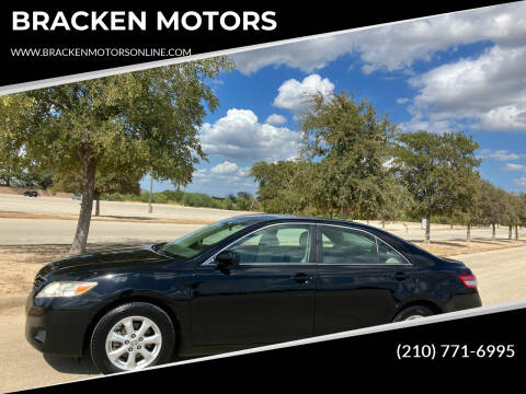 2011 Toyota Camry for sale at BRACKEN MOTORS in San Antonio TX