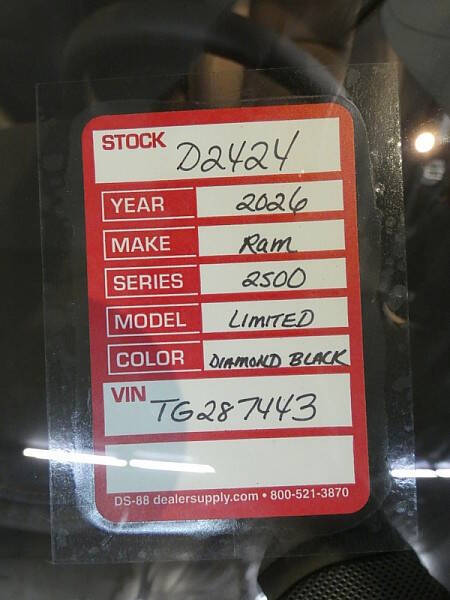 2026 RAM 2500