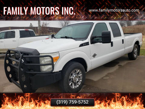 2012 Ford F-350 Super Duty for sale at Family Motors Inc. in West Burlington IA