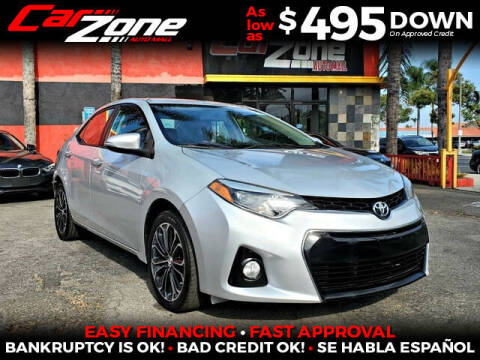 2015 Toyota Corolla for sale at Carzone Automall in South Gate CA