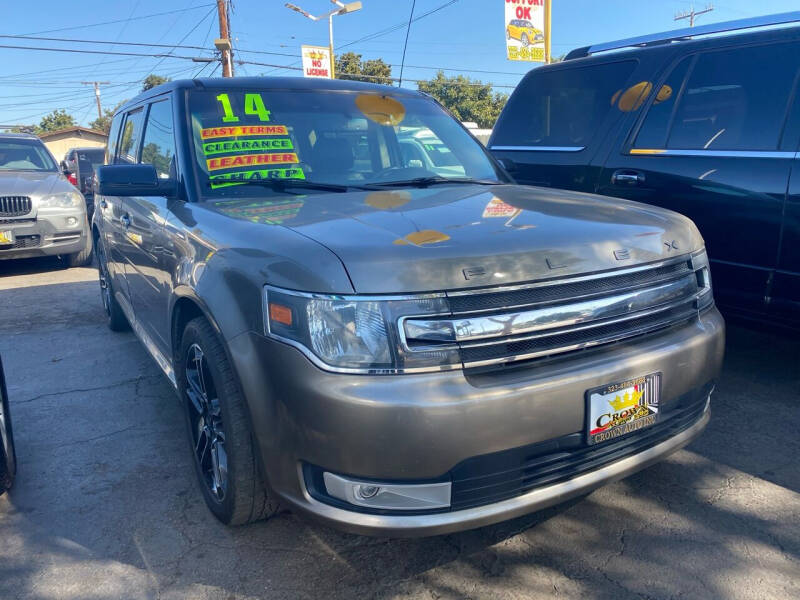 2013 Ford Flex for sale at CROWN AUTO INC, in South Gate CA