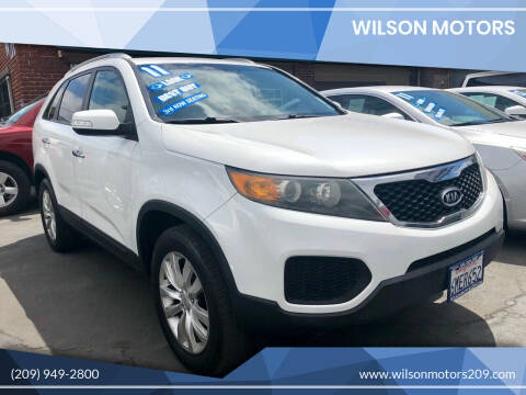 2011 Kia Sorento for sale at WILSON MOTORS in Stockton CA