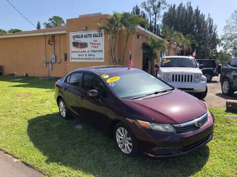 2012 Honda Civic for sale at Palm Auto Sales in West Melbourne FL