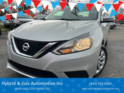2016 Nissan Sentra for sale at Hybrid & Gas Automotive Inc in Aberdeen MD