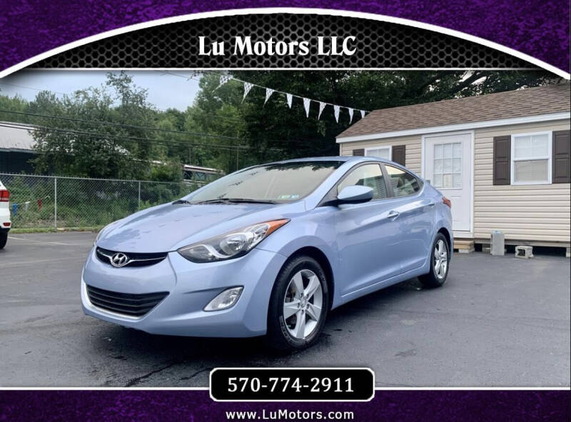 2013 Hyundai Elantra for sale at Lu Motors in Moosic PA