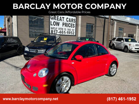 2002 Volkswagen New Beetle for sale at BARCLAY MOTOR COMPANY in Arlington TX
