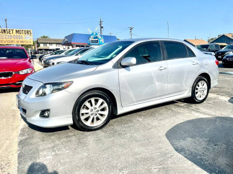 2009 Toyota Corolla for sale at Sunset Motors in Manteca CA