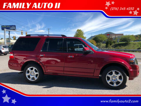 2014 Ford Expedition for sale at FAMILY AUTO II in Pounding Mill VA