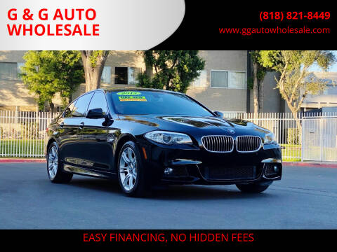 2013 BMW 5 Series for sale at G & G AUTO WHOLESALE in North Hollywood CA