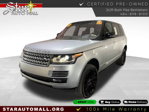 2017 Land Rover Range Rover for sale at STAR AUTO MALL 512 in Bethlehem PA