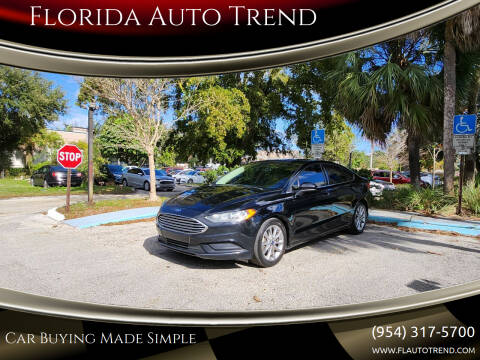 2017 Ford Fusion for sale at Florida Auto Trend in Plantation FL