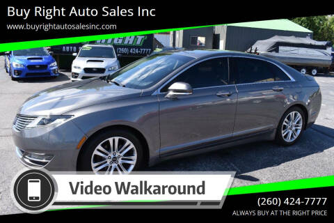 2014 Lincoln MKZ for sale at Buy Right Auto Sales Inc in Fort Wayne IN